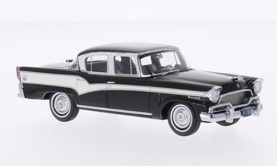 Immagine di STUDEBAKER PRESIDENT 1956 BLACK/WHITE 1:43