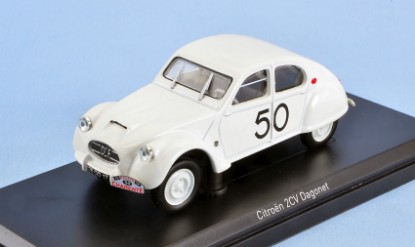 Immagine di CITROEN 2CV DAGONET N.50 RALLYE DES CHARENTES 1956 F.RIGEADE 1:43