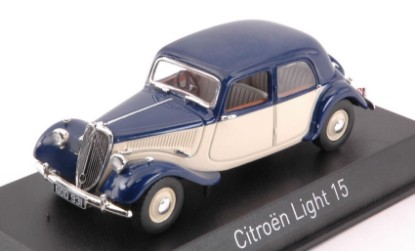 Immagine di CITROEN LIGHT 15 1949 DARK BLUE & CREAM 1:43