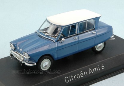 Immagine di CITROEN AMI 6 1967 PASTEL BLUE W/WHITE ROOF 1:43