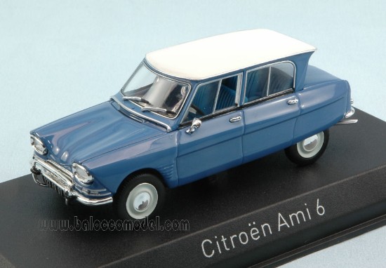 Immagine di CITROEN AMI 6 1967 PASTEL BLUE W/WHITE ROOF 1:43
