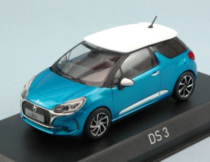 Immagine di CITROEN DS 3 2016 METALLIC BLUE W/WHITE ROOF 1:43