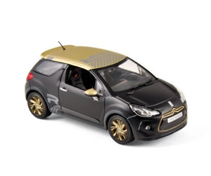 Immagine di CITROEN DS3 RACING 2013 BLACK MATT & GOLD 1:43