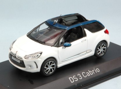 Immagine di CITROEN DS3 CABRIO 2015 NACRE  WHITE & EMERAUDE  1:43