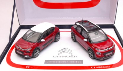 Immagine di COFFRET CITROEN C3 & C3 AIRCROSS 2017 LIMITED ED.500 PCS (2 CARS) 1:43
