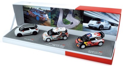 Immagine di COFFRET CITROEN DS3 RACING+DS3 R3+ DS3 WRC MONTE CARLO 2012 1:43