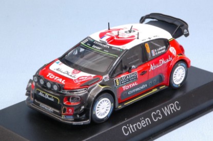 Immagine di CITROEN C3 WRC N.8 8th MONTE CARLO 2017 S.LEFEBVRE-G.MOREAU 1:43