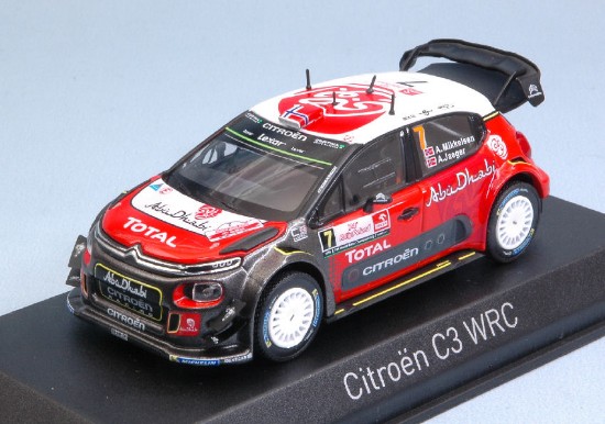 Immagine di CITROEN C3 WRC N.7 9th POLAND RALLY 2017 A.MIKKELSEN-A.JAEGER 1:43