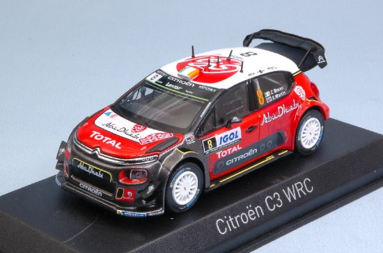 Immagine di CITROEN C3 WRC N.8 5th TOUR DE CORSE 2017 C.BREEN-S.MARTIN 1:43