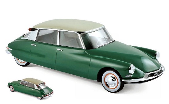 Immagine di CITROEN DS 19 1956 GREEN/CHAMPAGNE 1:18
