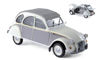 Immagine di CITROEN 2CV DOLLY 1985 MEIJE WHITE & CORMORAN GREY 1:18