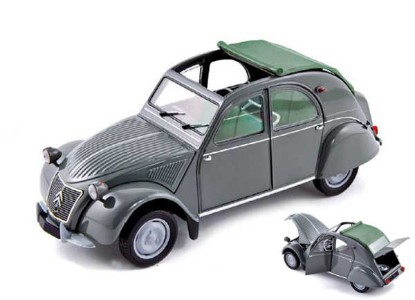 Immagine di CITROEN 2CV AZL AZL MALLE BOMBEE 1957 GREY 1:18