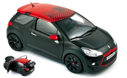 Immagine di CITROEN DS3 RACING LOEB 2012 BLACK MATT & RED 1:18