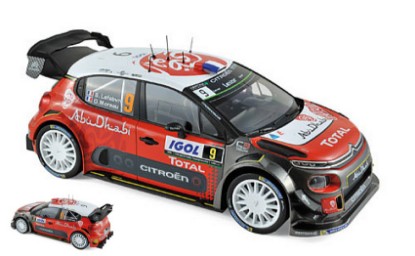 Immagine di CITROEN C3 WRC N.9 50th TOUR DE CORSE 2017 S.LEFEBVRE-G.MOREAU 1:18