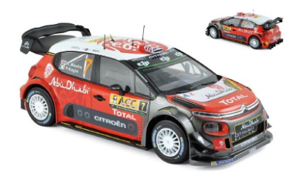 Immagine di CITROEN C3 WRC N.7 WINNER SPAIN RALLY K.MEEKE-P.NAGLE 1:18