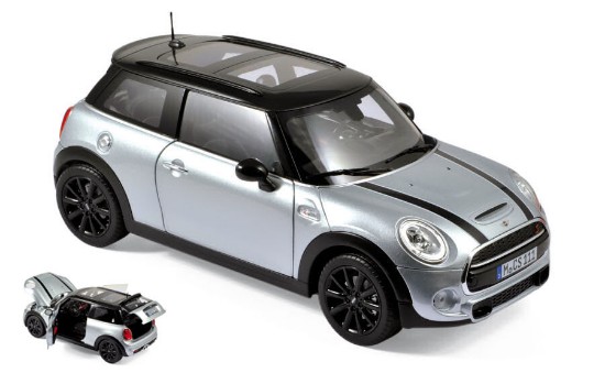 Immagine di MINI COOPER S 2015 WHITE SILVER METALLIC & BLACK 1:18