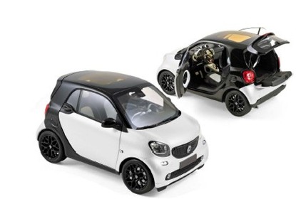 Immagine di SMART FORTWO 2015 BLACK & WHITE 1:18