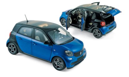 Immagine di SMART FORTWO 2015 BLACK & BLUE 1:18