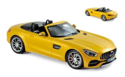 Immagine di MERCEDES AMG GT C ROADSTER 2017 YELLOW METALLIC 1:18