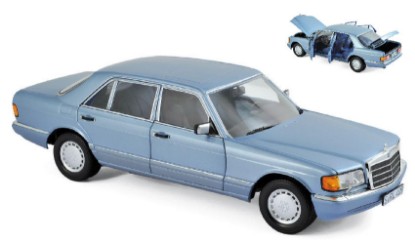 Immagine di MERCEDES 560 SEL 1990 PEARL BLUE METALLIC 1:18