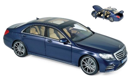 Immagine di MERCEDES S-CLASS AMG-LINE 2018 DARK BLUE METALLIC 1:18