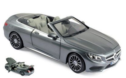 Immagine di MERCEDES S-CLASS CONVERTIBLE 2015 GREY METALLIC 1:18