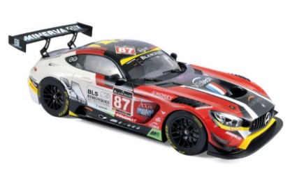 Immagine di MERCEDES AMG GT3 N.87 WINNER GT SERIES MONZA 2016 BEAUBELIQUE-RICCI-1:18
