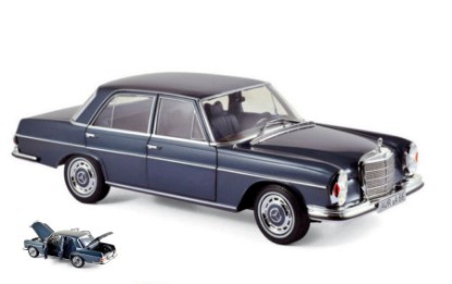 Immagine di MERCEDES 280 SE 1968 DARK BLUE METALLIC 1:18