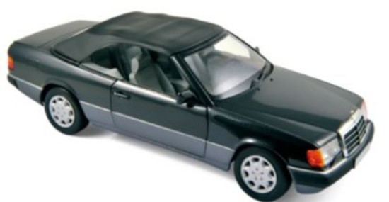 Immagine di MERCEDES 300CE-24 CABRIOLET 1990 BLACK 1:18