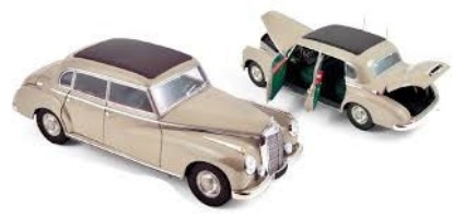 Immagine di MERCEDES 300 1955 GREY BEIGE 1:18