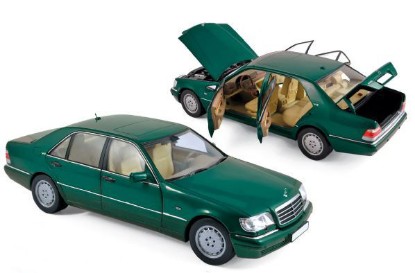 Immagine di MERCEDES S600 1997 GREEN METALLIC 1:18