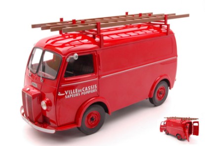 Immagine di PEUGEOT D4A 1955 WITH LADDERS POMPIERS 1:18