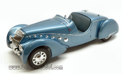 Immagine di PEUGEOT 302 DARL MAT ROADSTER 1937 BLUE METALLIC 1:18