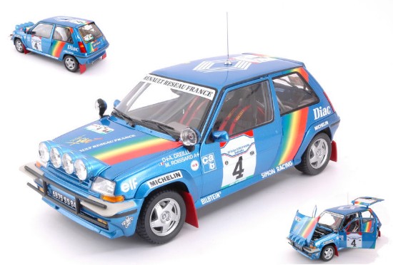 Immagine di RENAULT 5 GT TURBO N.4 3rd COTE D AVOIRE 1990 A.OREILLE-M.ROISSARD 1:18