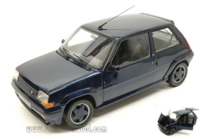 Immagine di RENAULT SUPERCINQ GT TURBO 1989 ALAIN OREILLE DARK BLUE 1:18