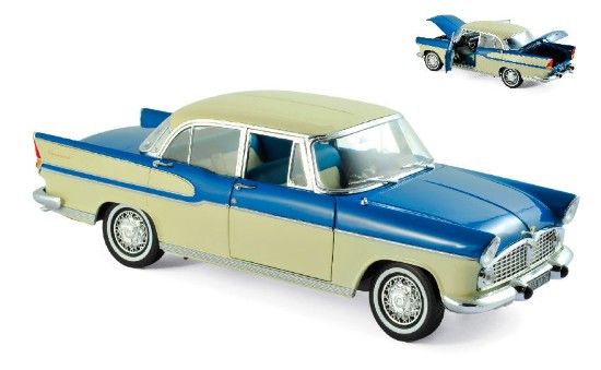 Immagine di SIMCA VEDETTE CHAMBORD 1960 TROPIC GREEN & CHINA IVORY 1:18