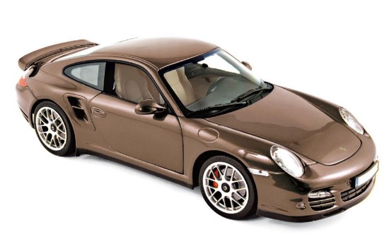 Immagine di PORSCHE 911 TURBO 2010 BROWN METALLIC 1:18
