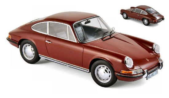 Immagine di PORSCHE 911 T 1969 DARK RED 1:18
