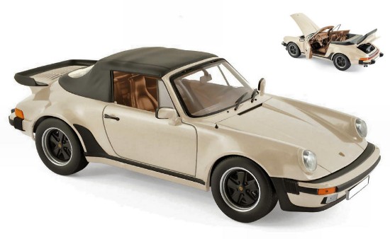 Immagine di PORSCHE 911 TURBO CABRIOLET 1987 IVORY 1:18