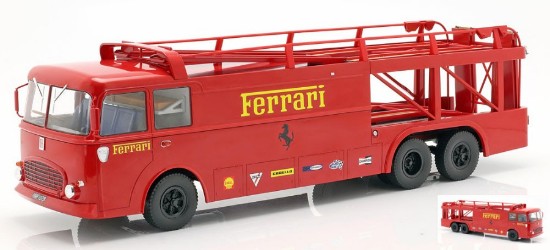 Immagine di FIAT BARTOLETTI 306/2 TRANSPORTER FERRARI 512 LE MANS 1970 1:18