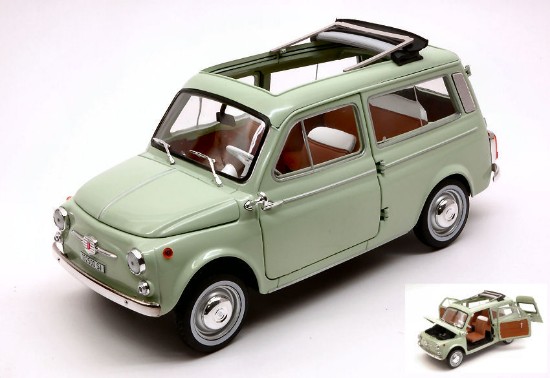 Immagine di FIAT 500 GIARDINIERA 1962 LIGHT GREEN 1:18