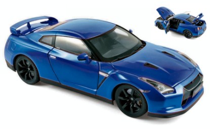 Immagine di NISSAN GTR R-35 2008 BLUE 1:18