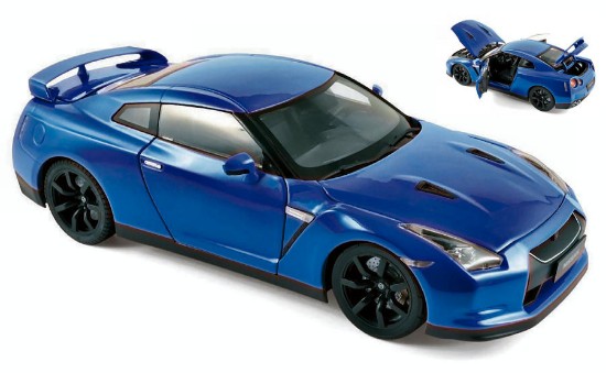 Immagine di NISSAN GTR R-35 2008 BLUE 1:18
