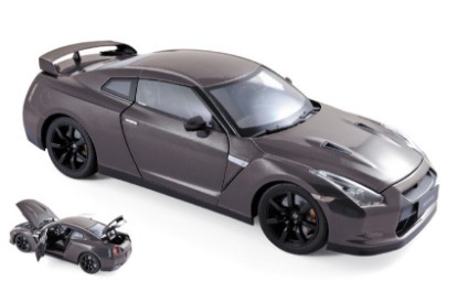 Immagine di NISSAN GT-R R-35 2008 DARK GREY METALLIC 1:18
