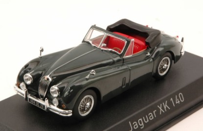 Immagine di JAGUAR XK140 CABRIOLET 1957 DARK METALLIC GREY 1:43