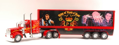 Immagine di KENWORTH W900 TRUCK AMERICAN S LEGENDS ELVIS PRESLEY BLACK 1:32