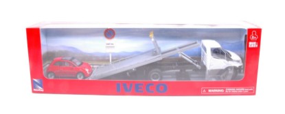 Immagine di IVECO DAILY BIANCO C/FIAT CINQUECENTO ROSSO 1:43