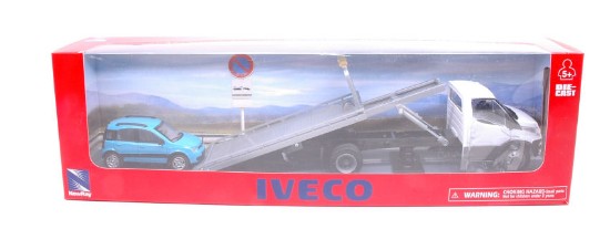 Immagine di IVECO DAILY BIANCO C/PANDA BLU CHIARO 1:43