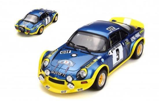 Immagine di ALPINE A110 N.9 WINNER RALLY CEVENNES 1972 J.L.THERIER-M.CALLEWAERT 1:18