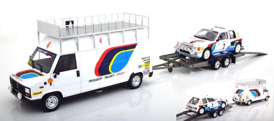 Immagine di PEUGEOT 205 T16 & J5 WINNER MONTE CARLO 1985 A.VATANEN-T.HARRYMAN 1:18